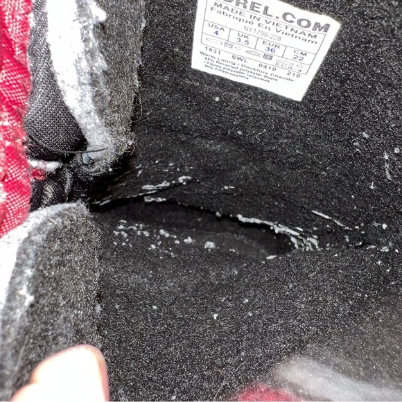 Sorel Youth Snow Winter Boots Kids Size 4 Maroon NY1799-228 Slip On Insulated, - Picture 6 of 15